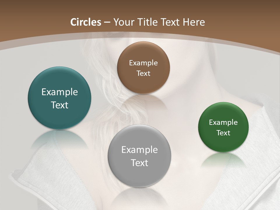 Beautiful Young Model PowerPoint Template