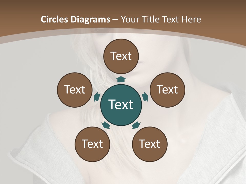 Beautiful Young Model PowerPoint Template