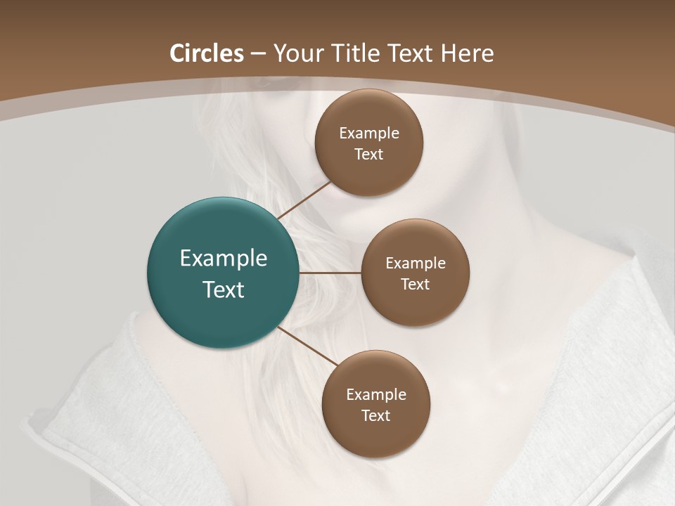 Beautiful Young Model PowerPoint Template