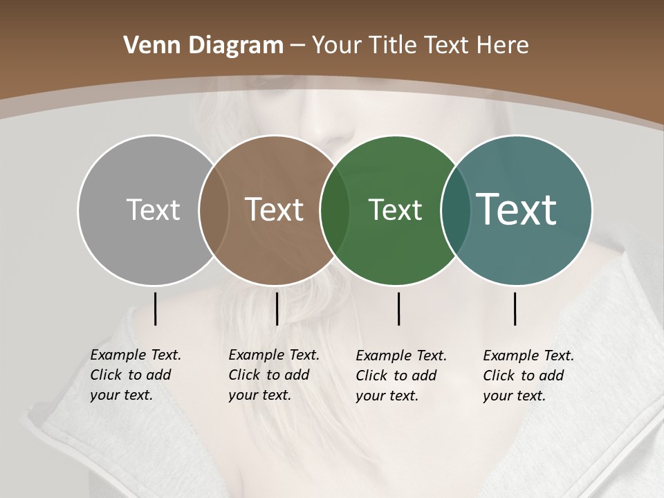 Beautiful Young Model PowerPoint Template