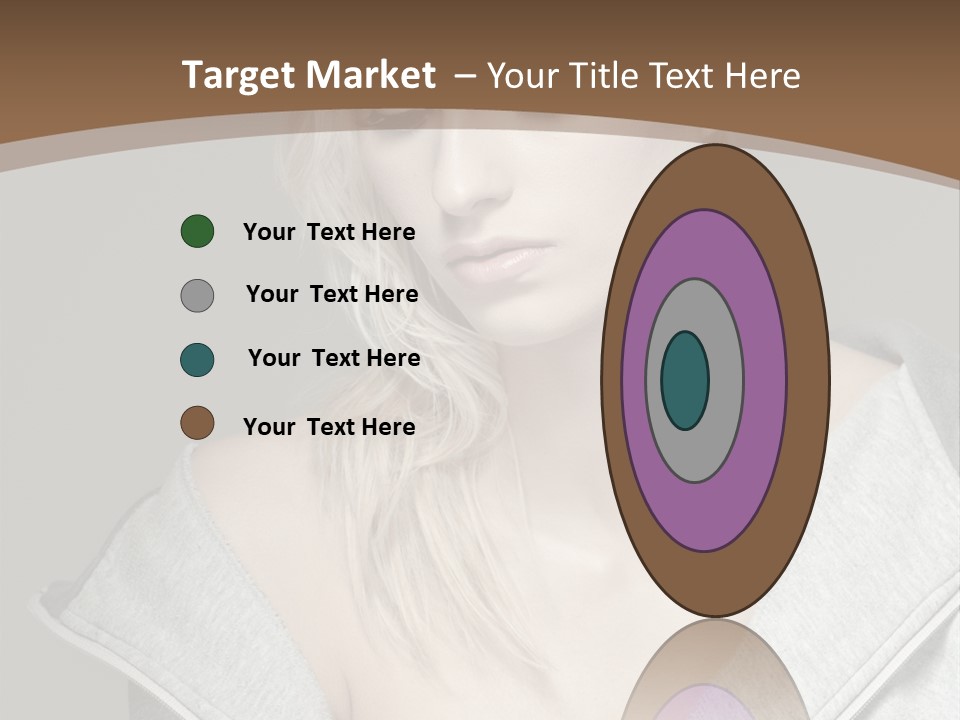 Beautiful Young Model PowerPoint Template