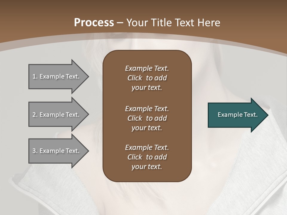 Beautiful Young Model PowerPoint Template