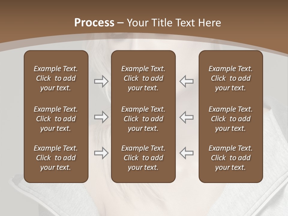Beautiful Young Model PowerPoint Template