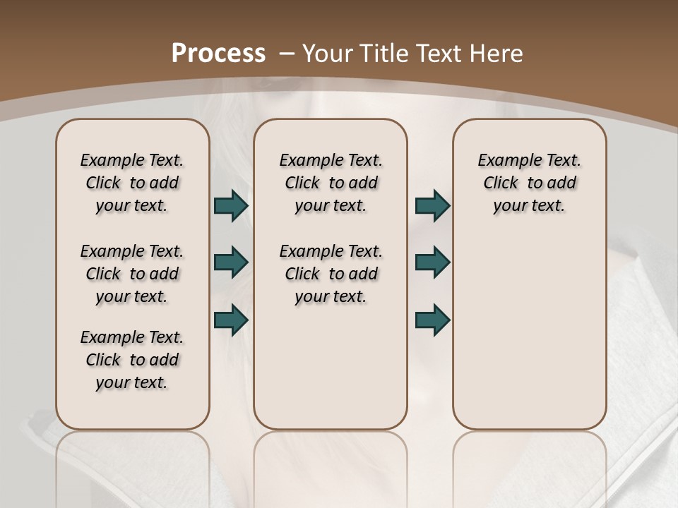 Beautiful Young Model PowerPoint Template