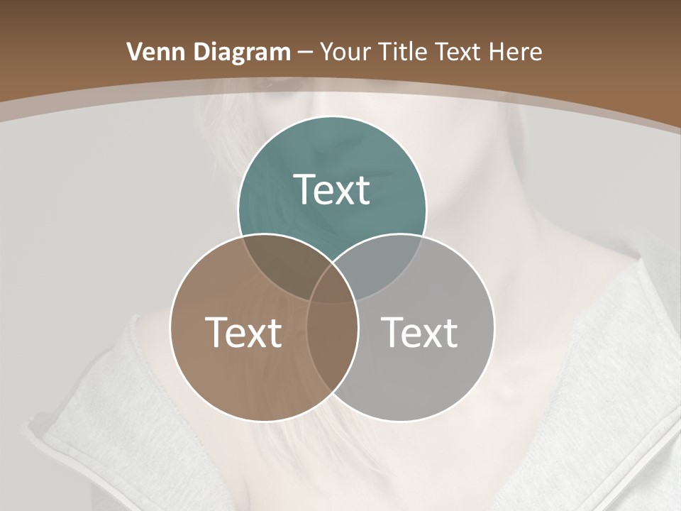 Beautiful Young Model PowerPoint Template