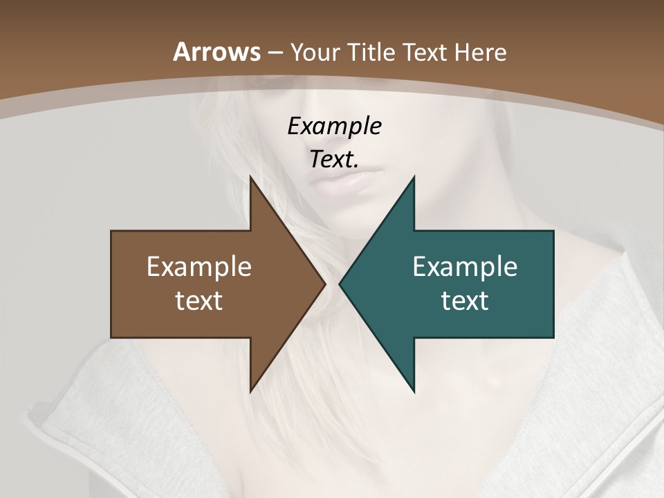 Beautiful Young Model PowerPoint Template