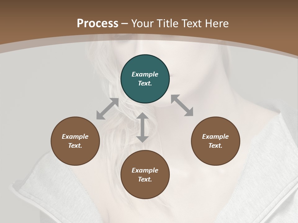 Beautiful Young Model PowerPoint Template