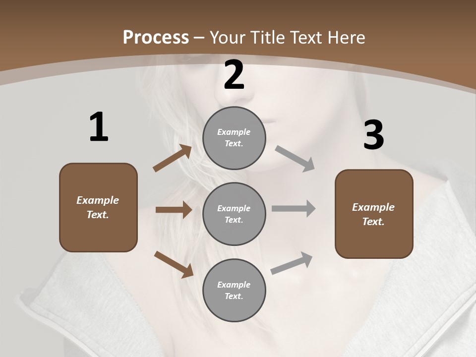 Beautiful Young Model PowerPoint Template
