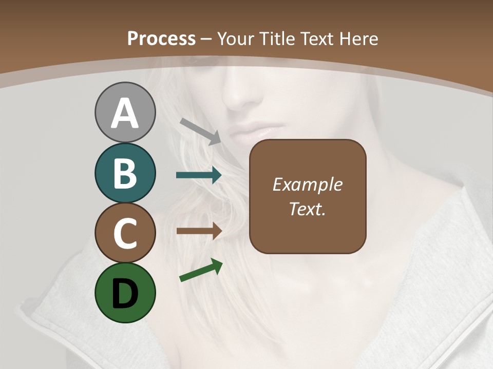 Beautiful Young Model PowerPoint Template