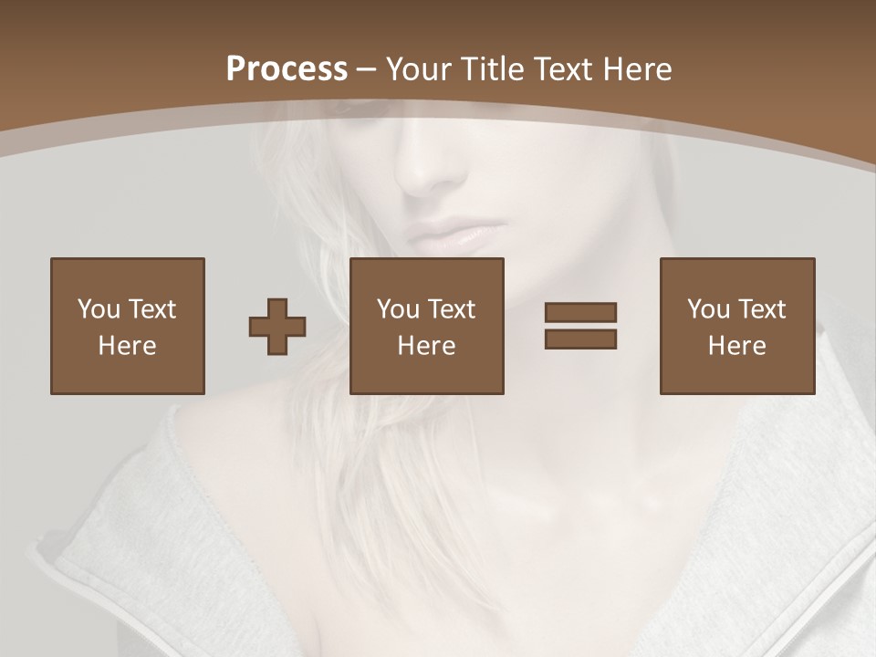 Beautiful Young Model PowerPoint Template