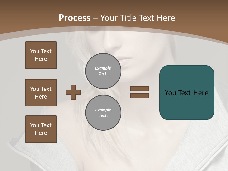 Beautiful Young Model PowerPoint Template