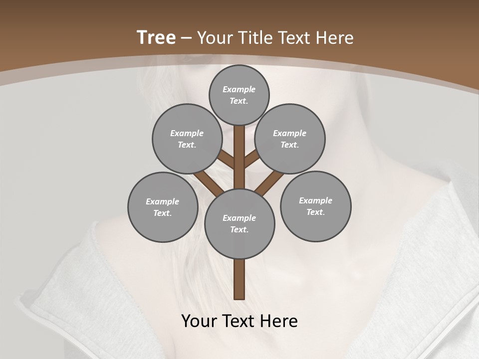 Beautiful Young Model PowerPoint Template