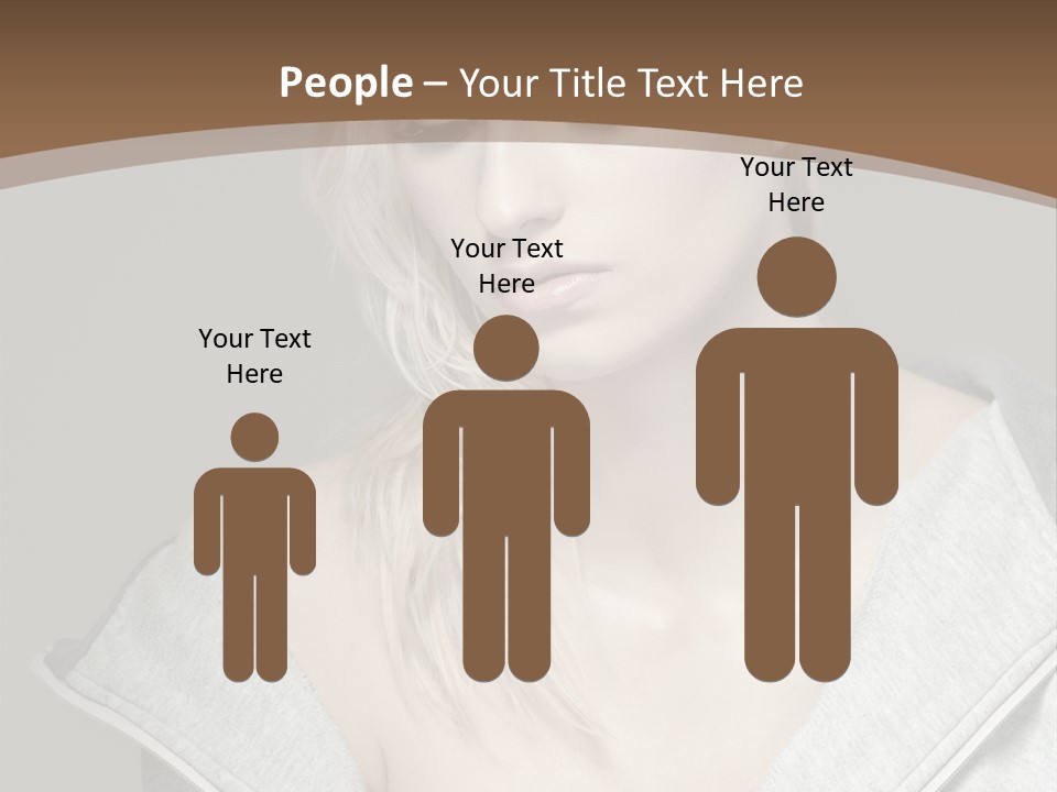 Beautiful Young Model PowerPoint Template