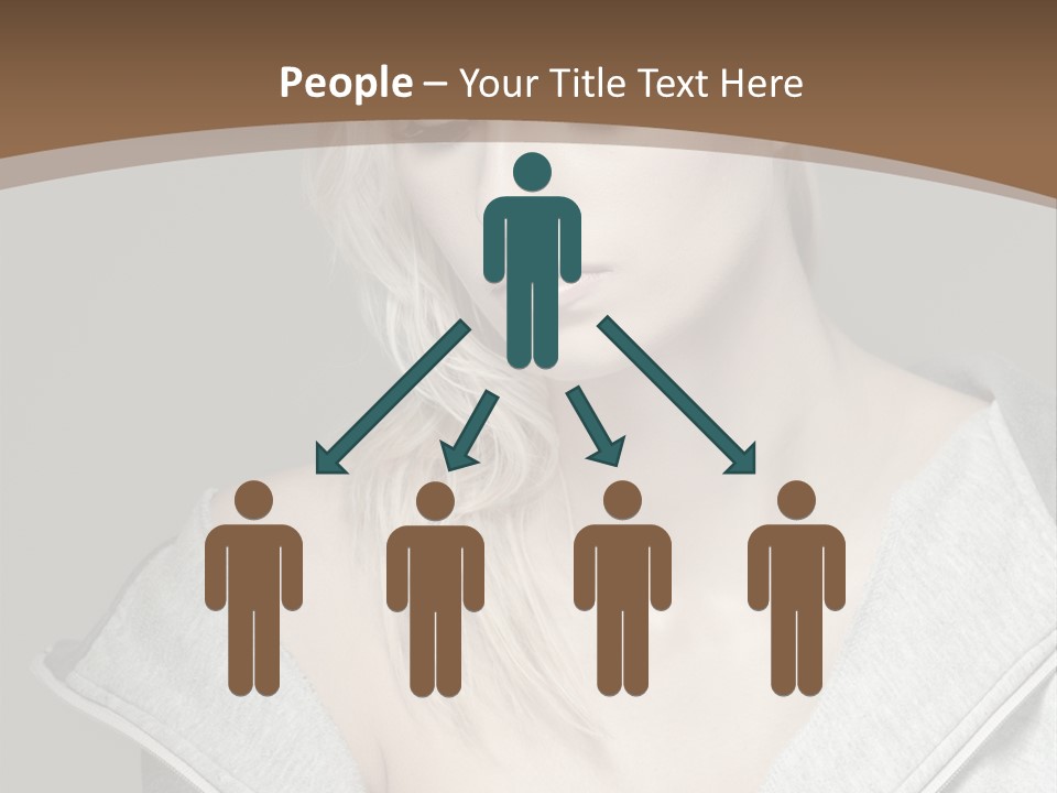 Beautiful Young Model PowerPoint Template