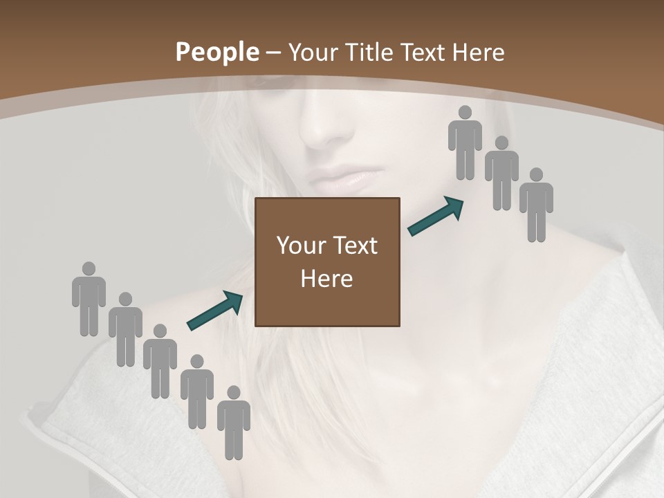 Beautiful Young Model PowerPoint Template