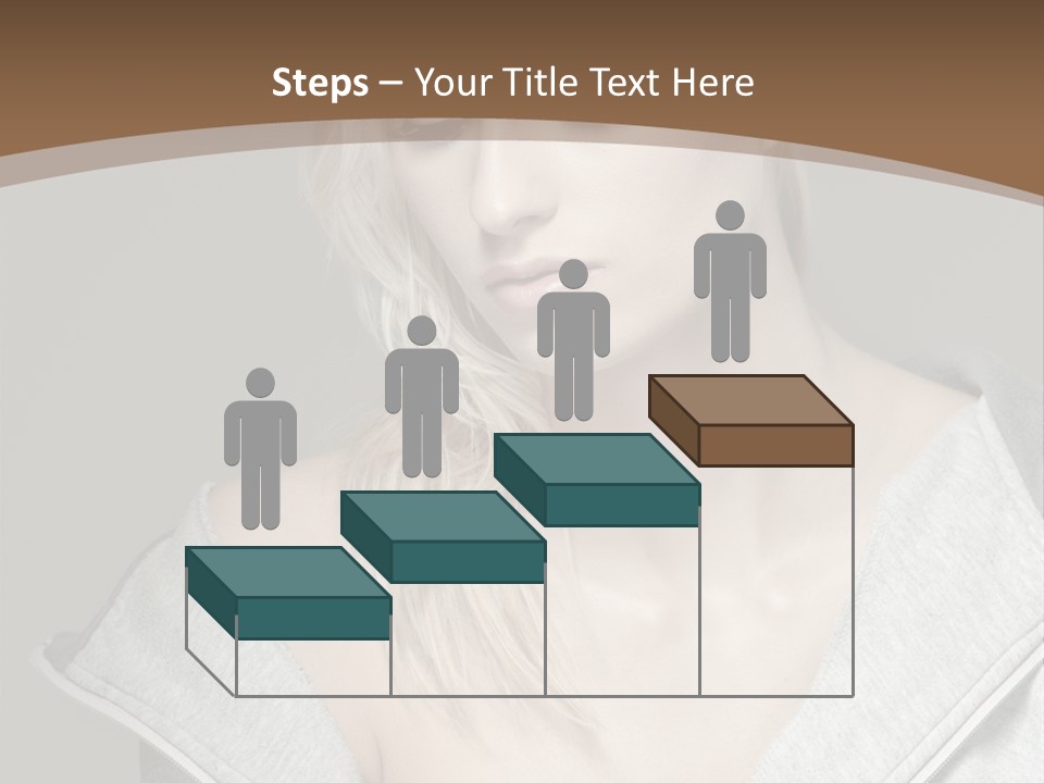 Beautiful Young Model PowerPoint Template