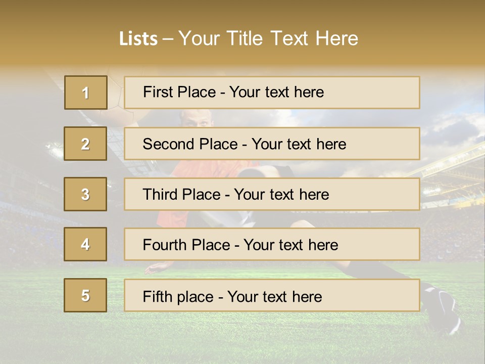 Seat Win Champion PowerPoint Template