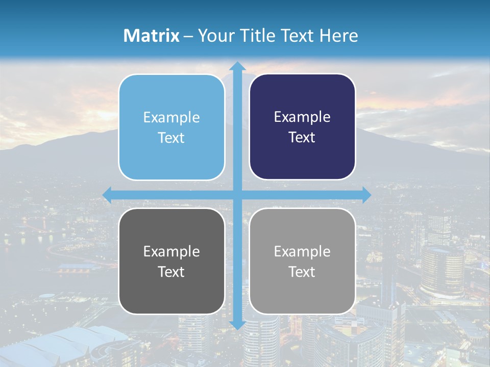 Landscape Sunrise Mountain PowerPoint Template
