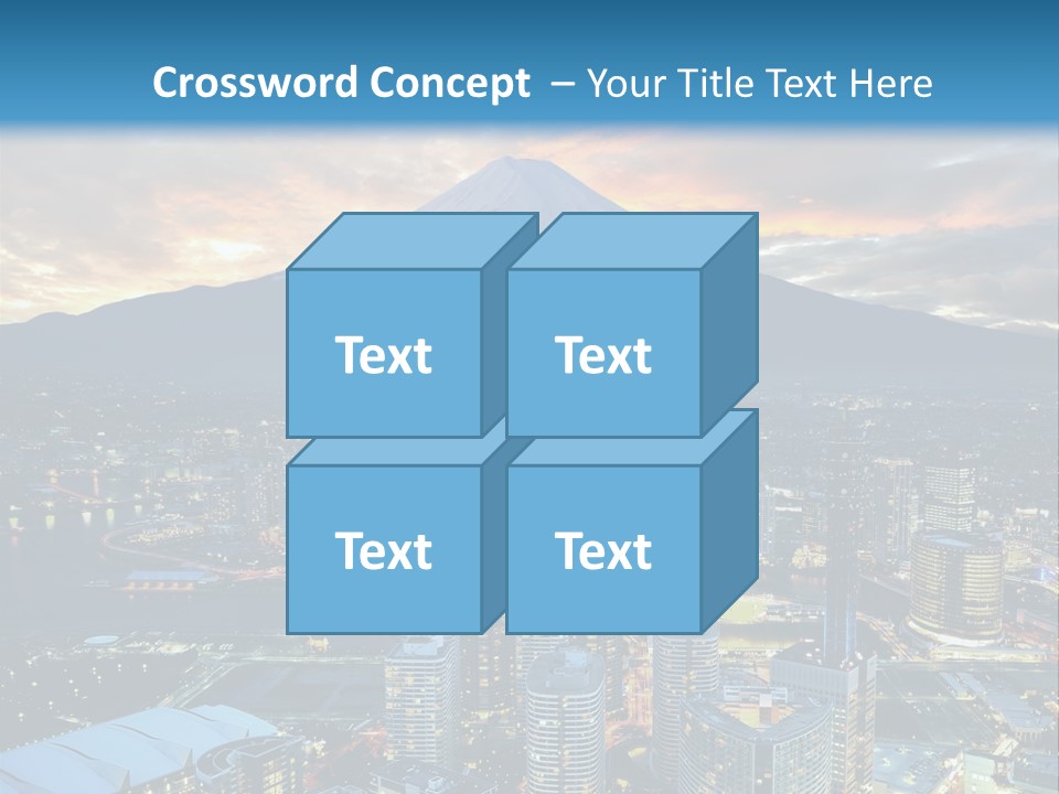 Landscape Sunrise Mountain PowerPoint Template