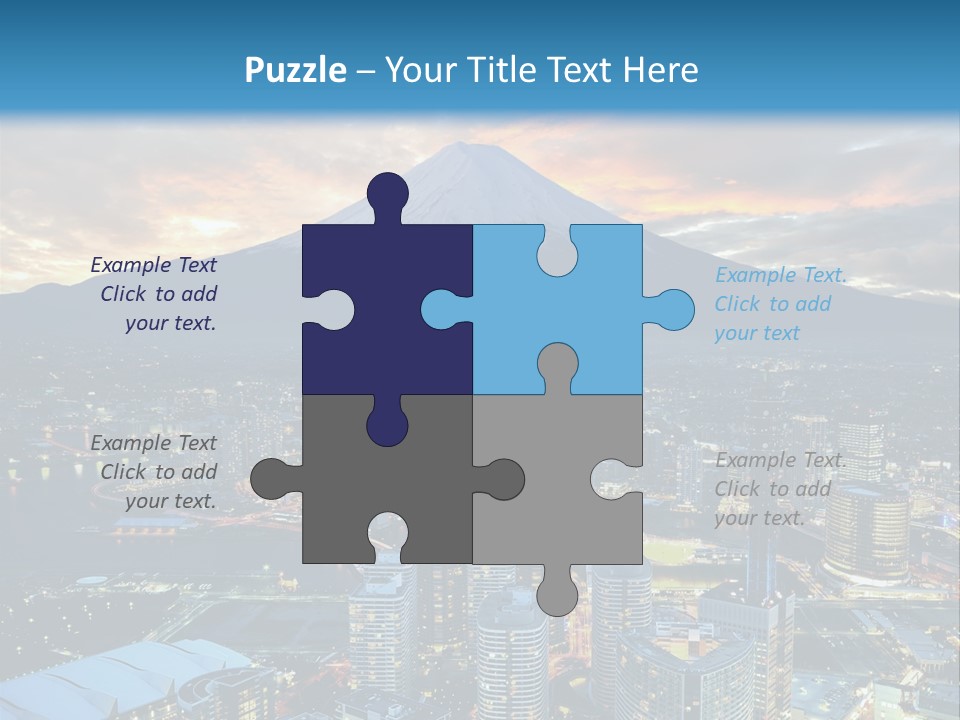 Landscape Sunrise Mountain PowerPoint Template