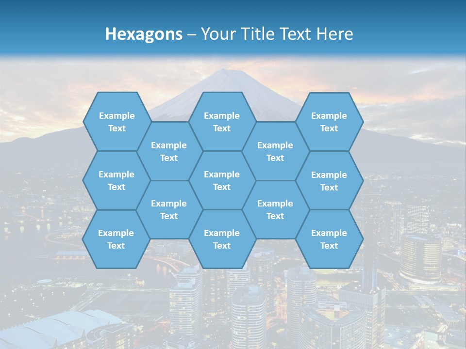 Landscape Sunrise Mountain PowerPoint Template