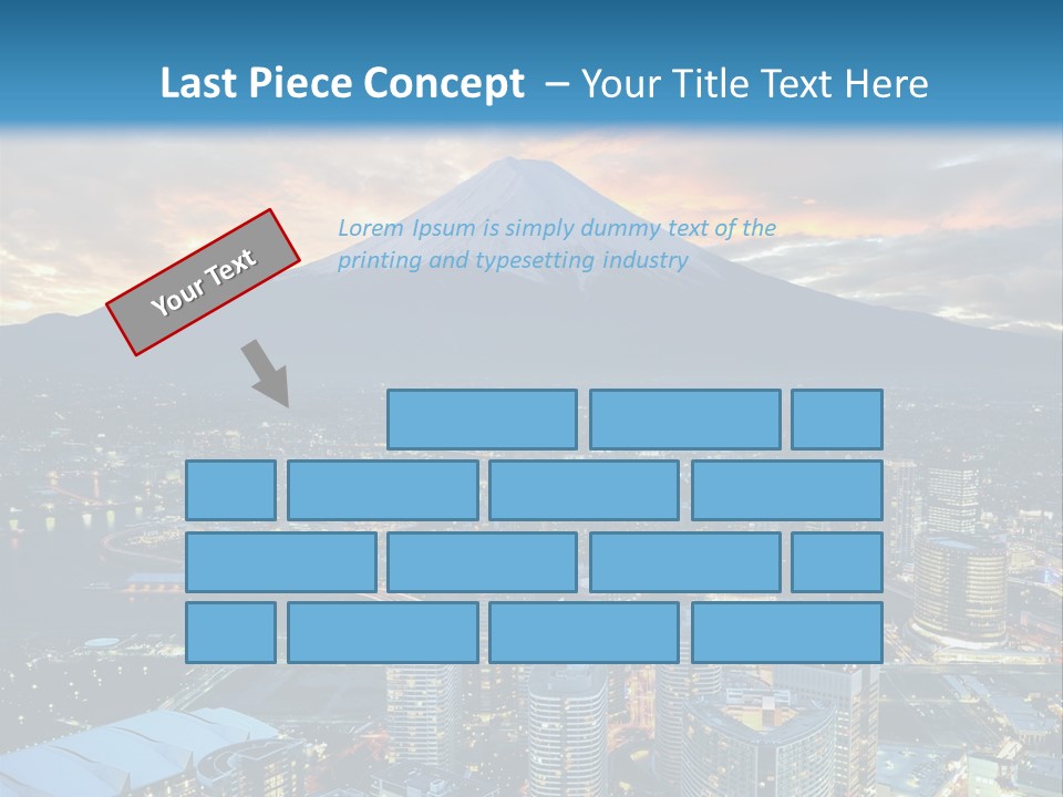 Landscape Sunrise Mountain PowerPoint Template