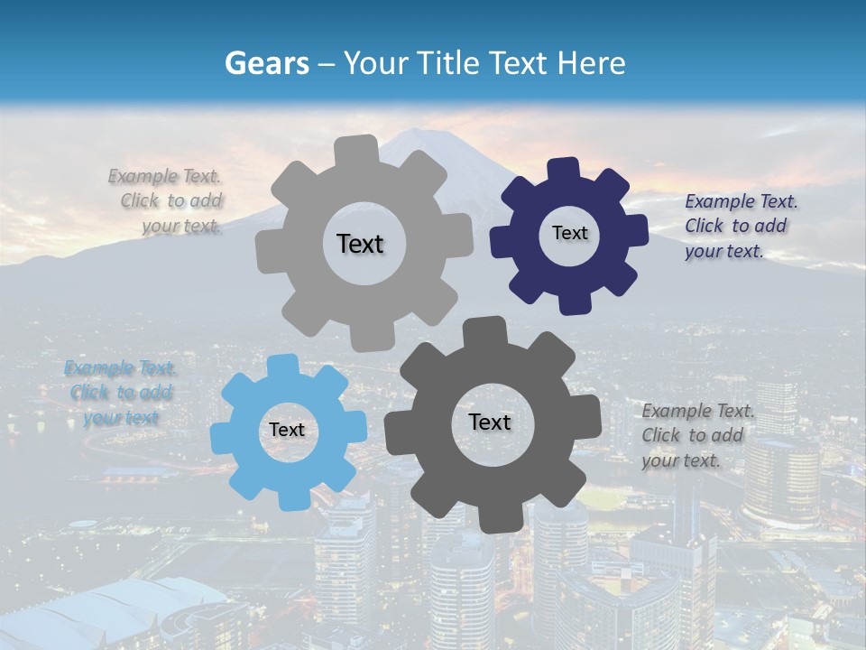 Landscape Sunrise Mountain PowerPoint Template