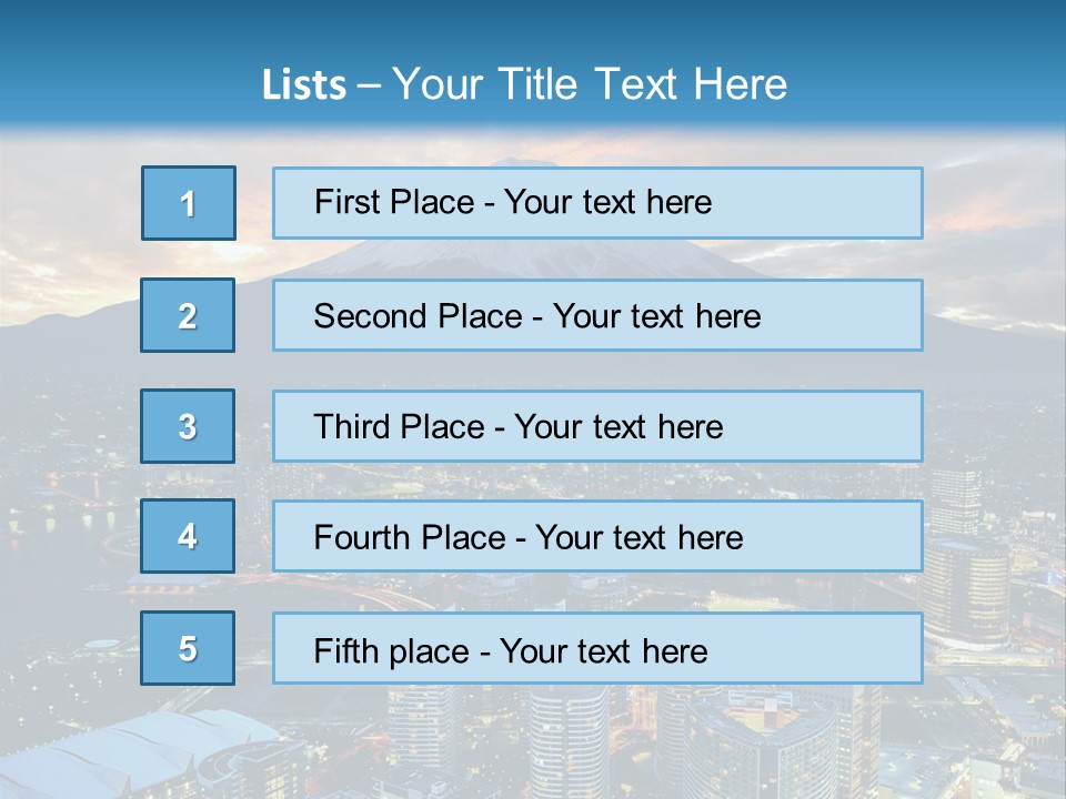 Landscape Sunrise Mountain PowerPoint Template