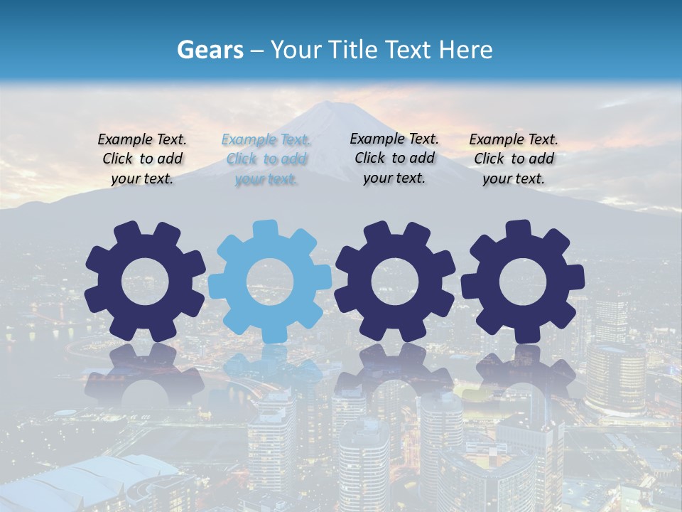 Landscape Sunrise Mountain PowerPoint Template