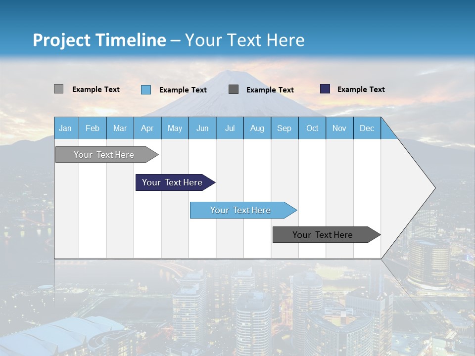 Landscape Sunrise Mountain PowerPoint Template