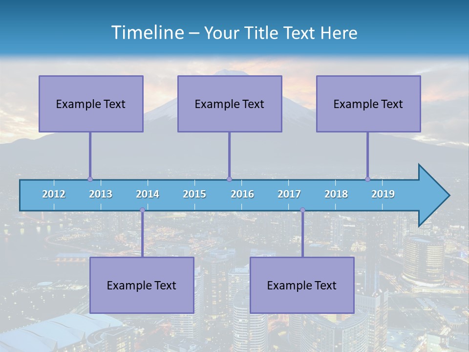 Landscape Sunrise Mountain PowerPoint Template