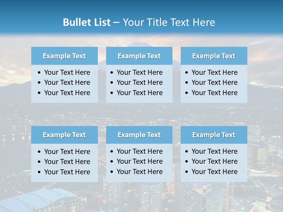 Landscape Sunrise Mountain PowerPoint Template