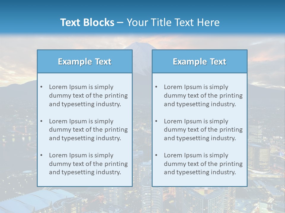 Landscape Sunrise Mountain PowerPoint Template