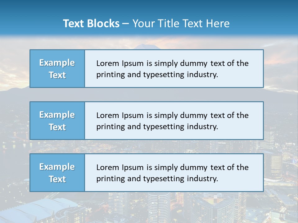 Landscape Sunrise Mountain PowerPoint Template