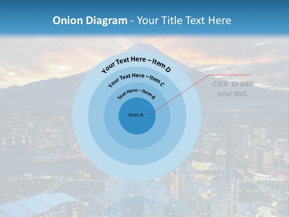 Landscape Sunrise Mountain PowerPoint Template