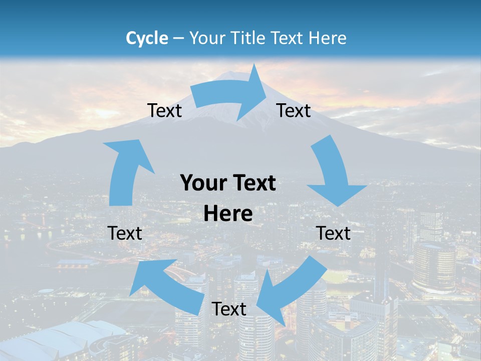 Landscape Sunrise Mountain PowerPoint Template