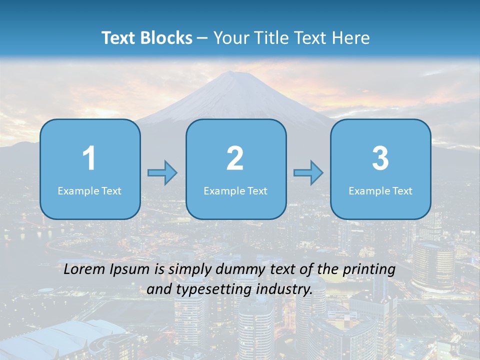 Landscape Sunrise Mountain PowerPoint Template