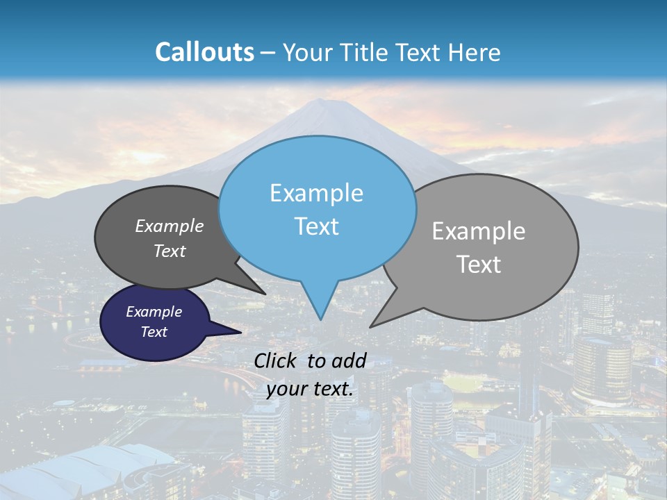 Landscape Sunrise Mountain PowerPoint Template