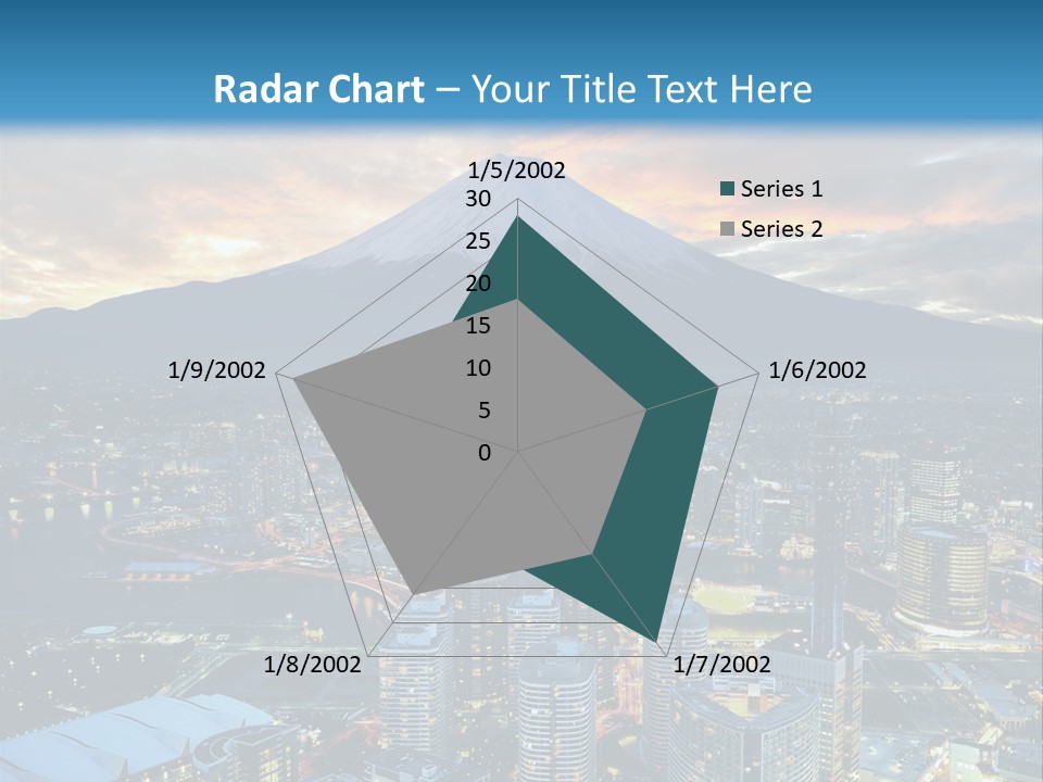 Landscape Sunrise Mountain PowerPoint Template