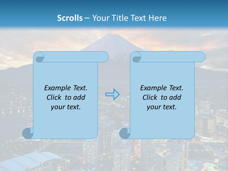Landscape Sunrise Mountain PowerPoint Template