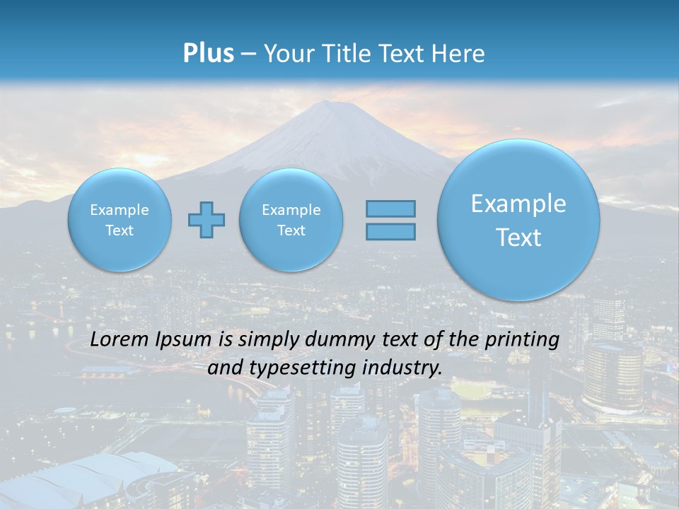 Landscape Sunrise Mountain PowerPoint Template