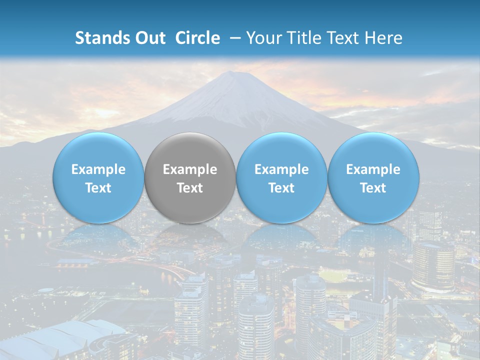 Landscape Sunrise Mountain PowerPoint Template