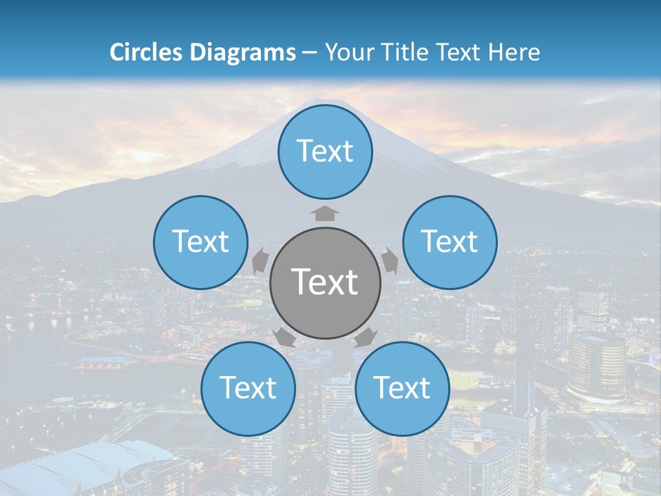 Landscape Sunrise Mountain PowerPoint Template