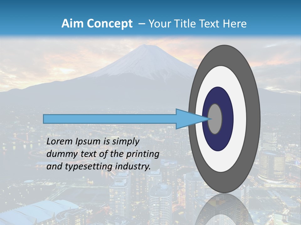 Landscape Sunrise Mountain PowerPoint Template
