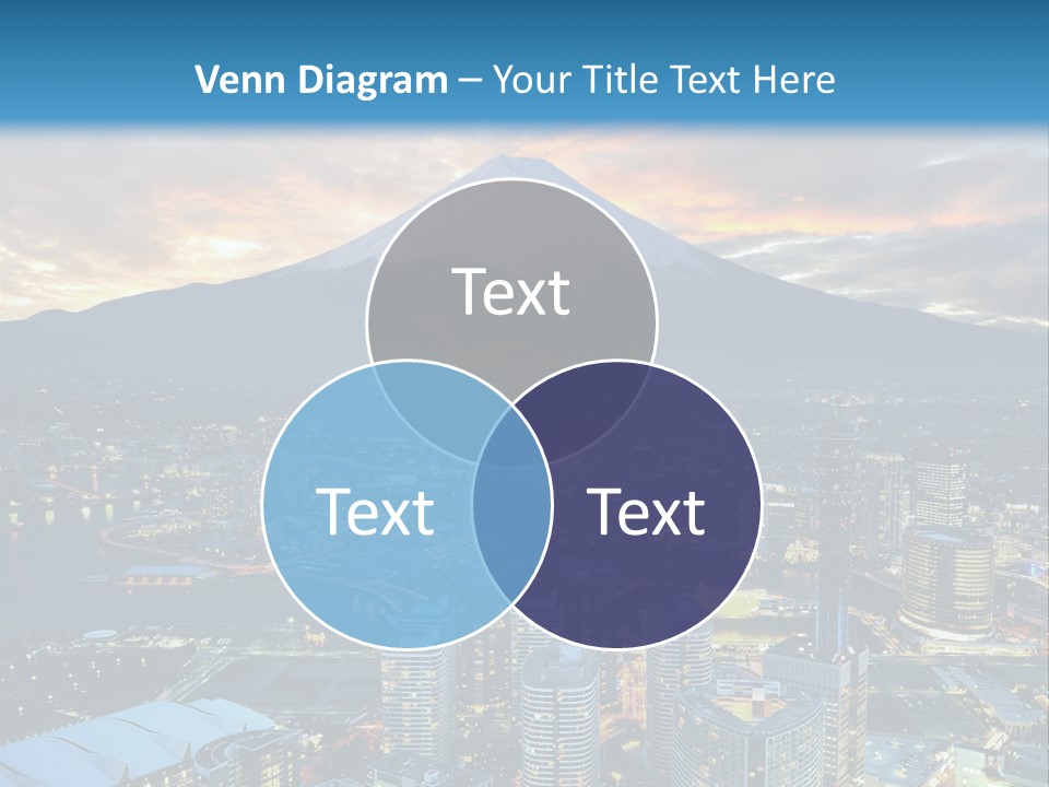 Landscape Sunrise Mountain PowerPoint Template