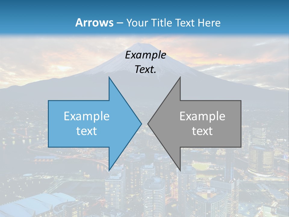 Landscape Sunrise Mountain PowerPoint Template