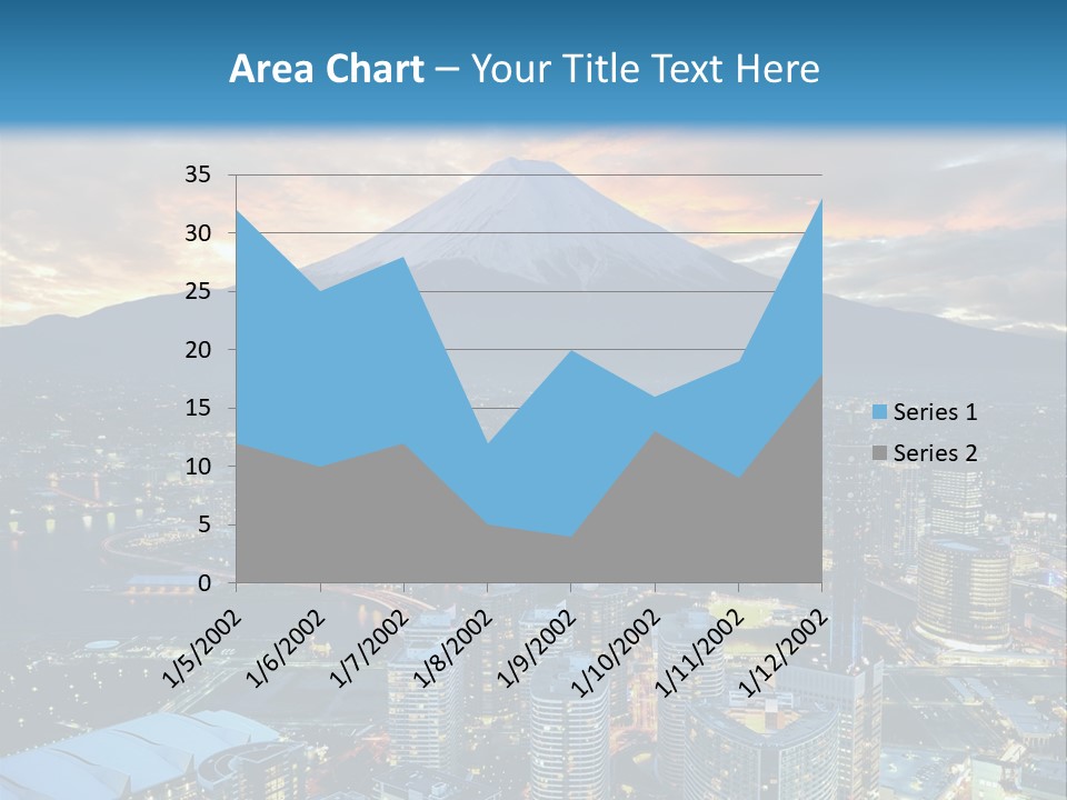 Landscape Sunrise Mountain PowerPoint Template