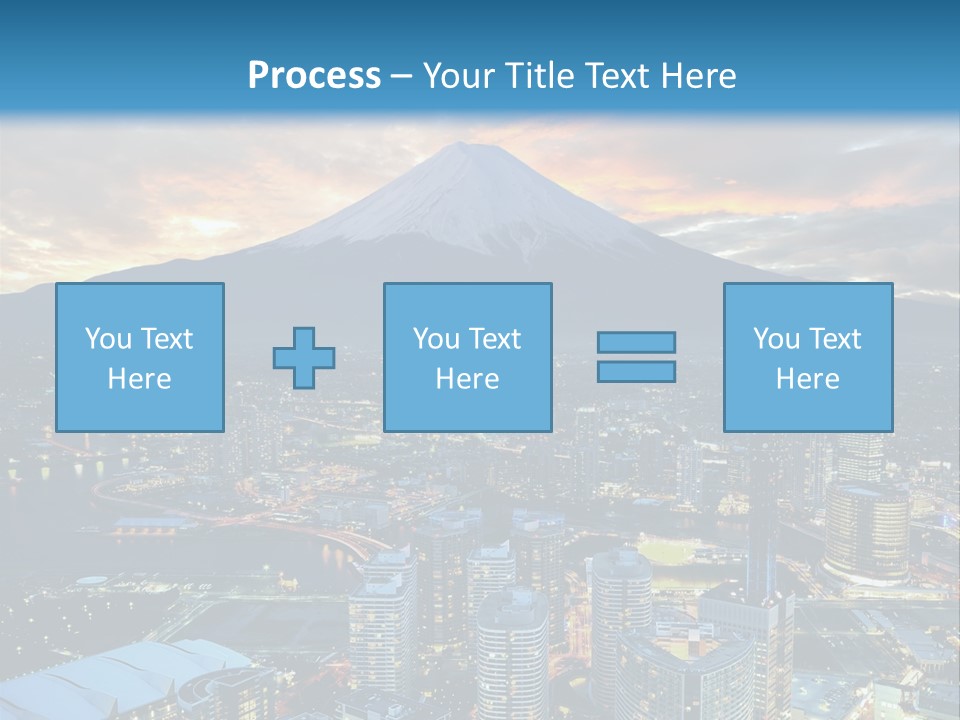 Landscape Sunrise Mountain PowerPoint Template