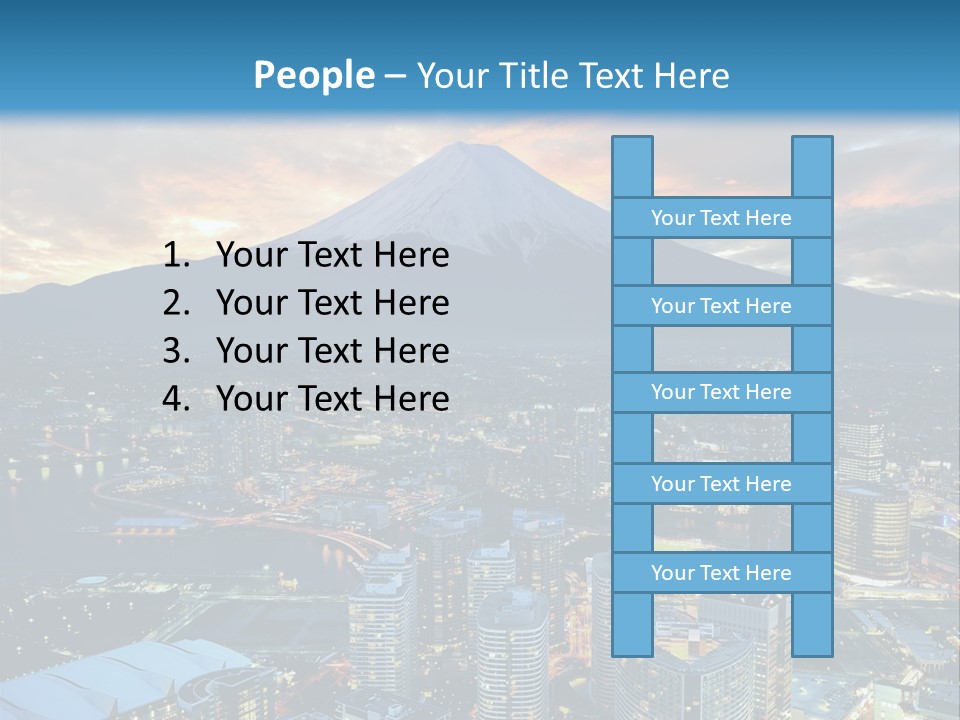 Landscape Sunrise Mountain PowerPoint Template