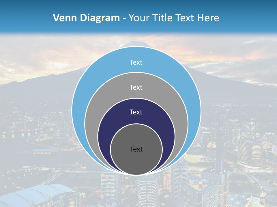 Landscape Sunrise Mountain PowerPoint Template